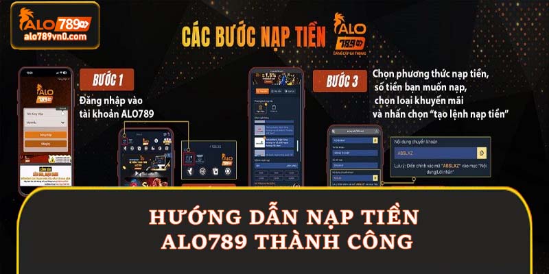 Hướng dẫn nạp tiền Alo789 thành công