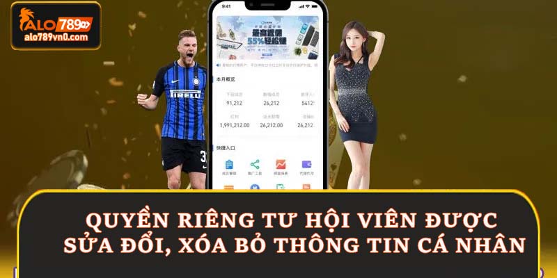 Quyền riêng tư hội viên được sửa đổi, xóa bỏ thông tin cá nhân